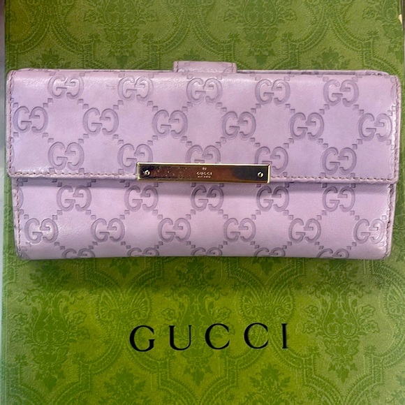 Gucci Handbags - Gucci Long Lilac Wallet